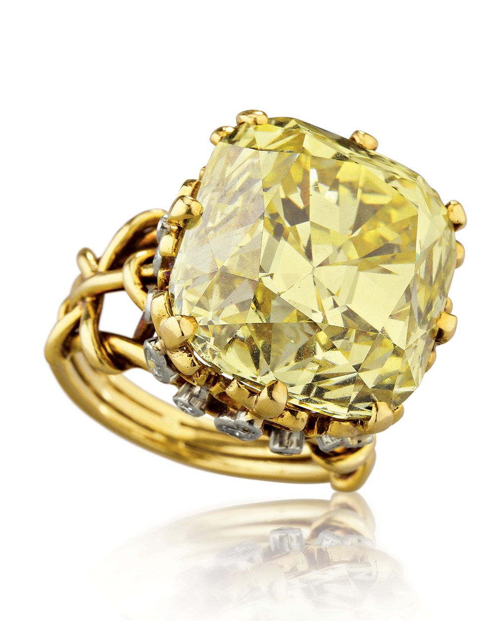 Babe Paley's 21-carat canary diamond ring by Verdura
