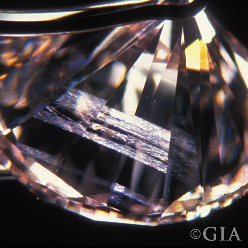 Diamond Inclusions Internal Graining Inclusion (Courtesy of GIA)