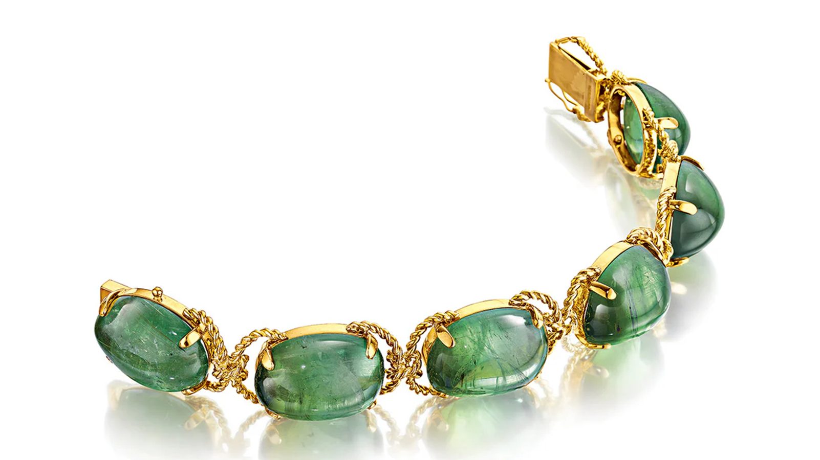 Babe Paley's green tourmaline bracelet by Verdura. (Courtesy of Verdura)
