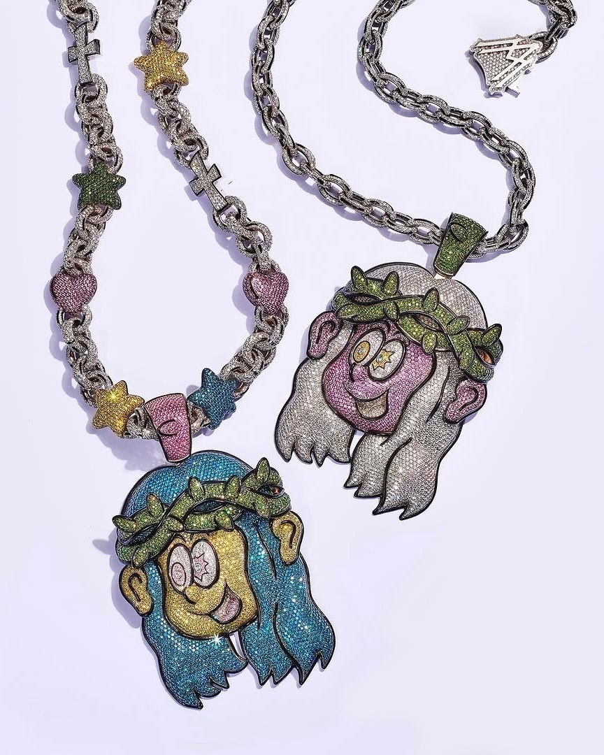 Custom Jesus Piece Necklaces for Verdy and A$AP Rocky