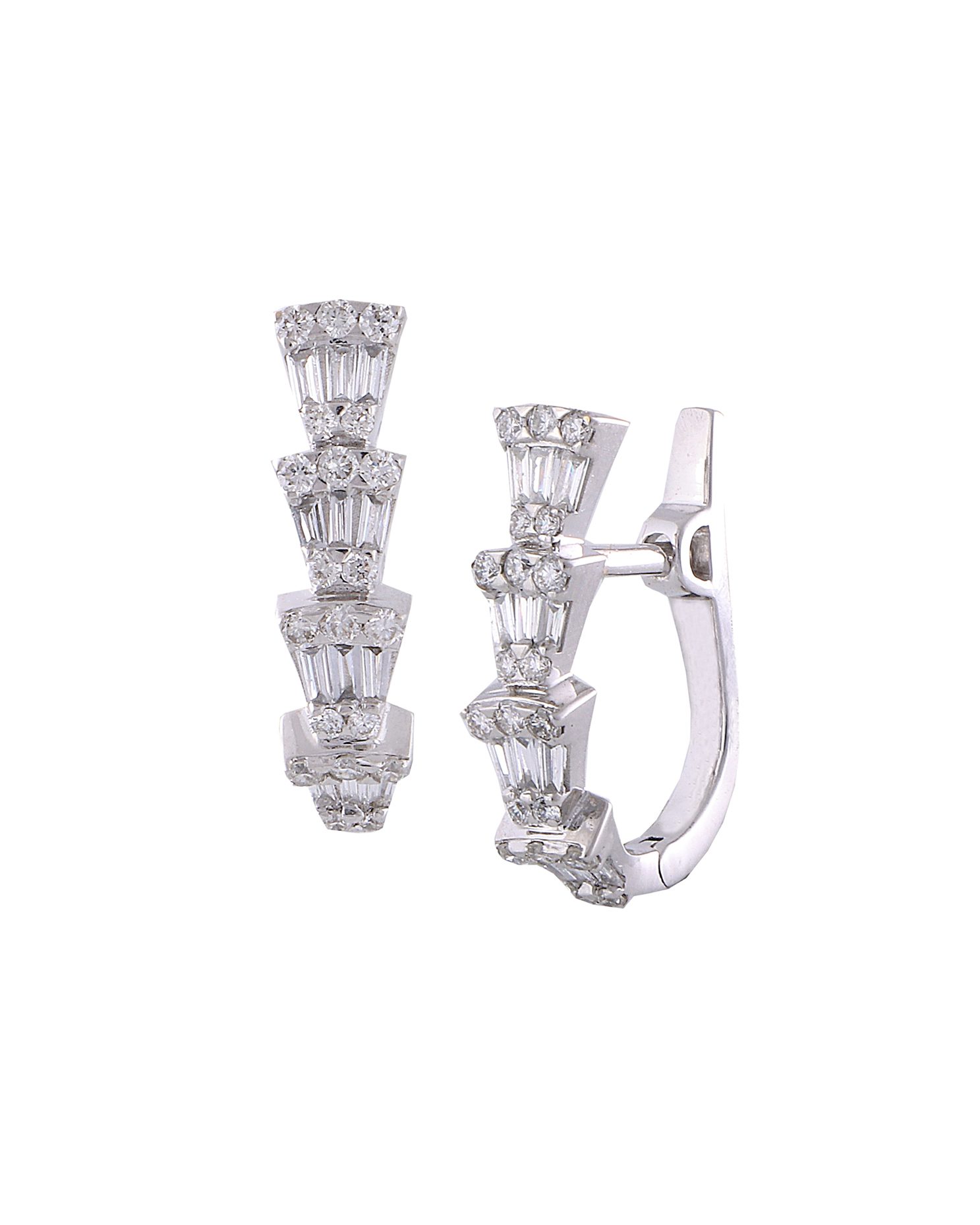 Statement diamond huggies