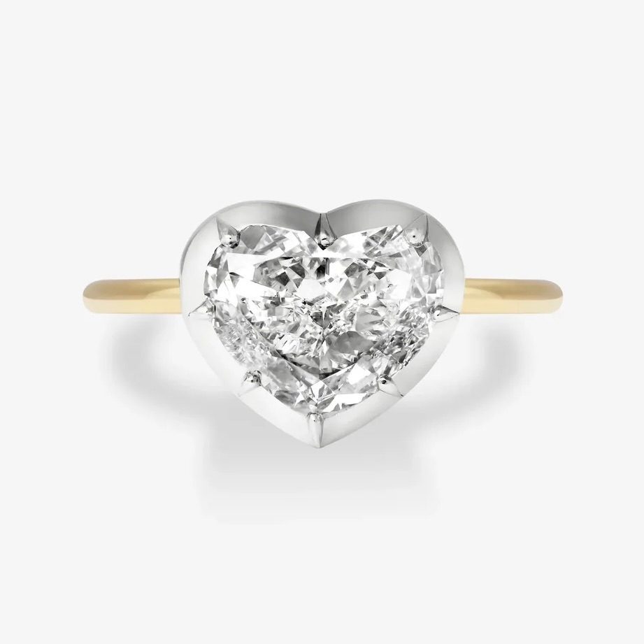 heart shaped diamond ring Jessica McCormack