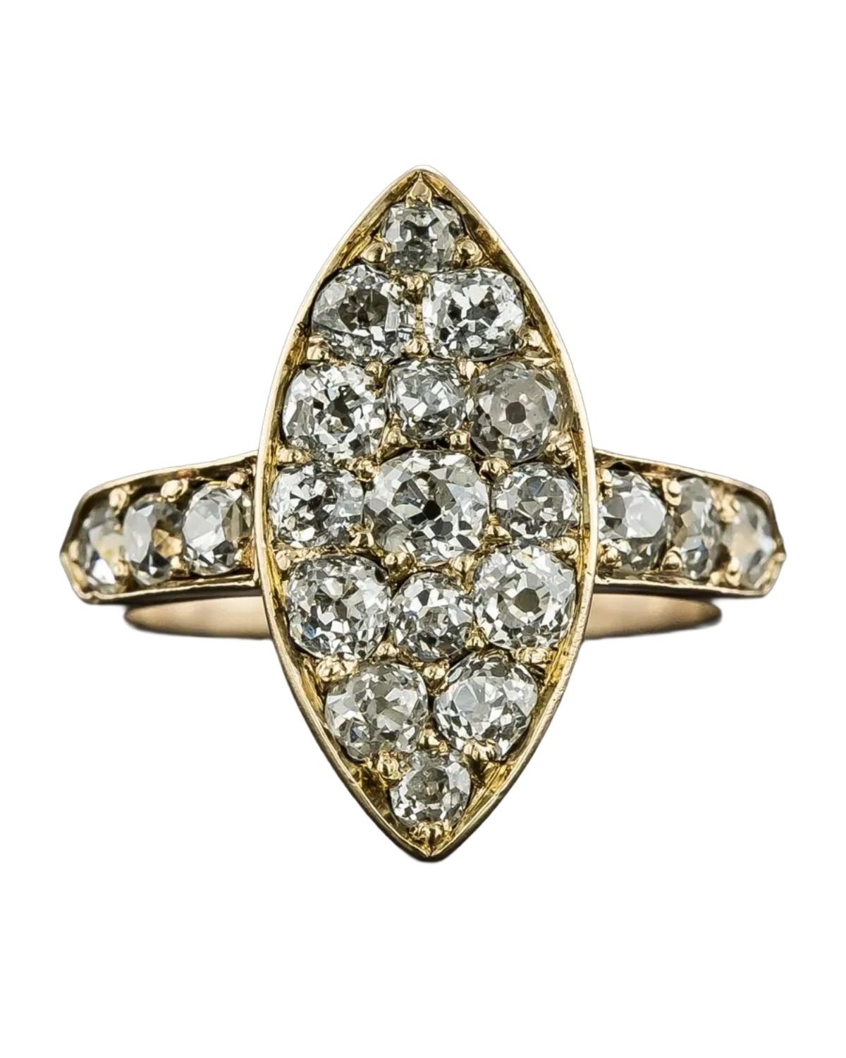 diamond navette ring