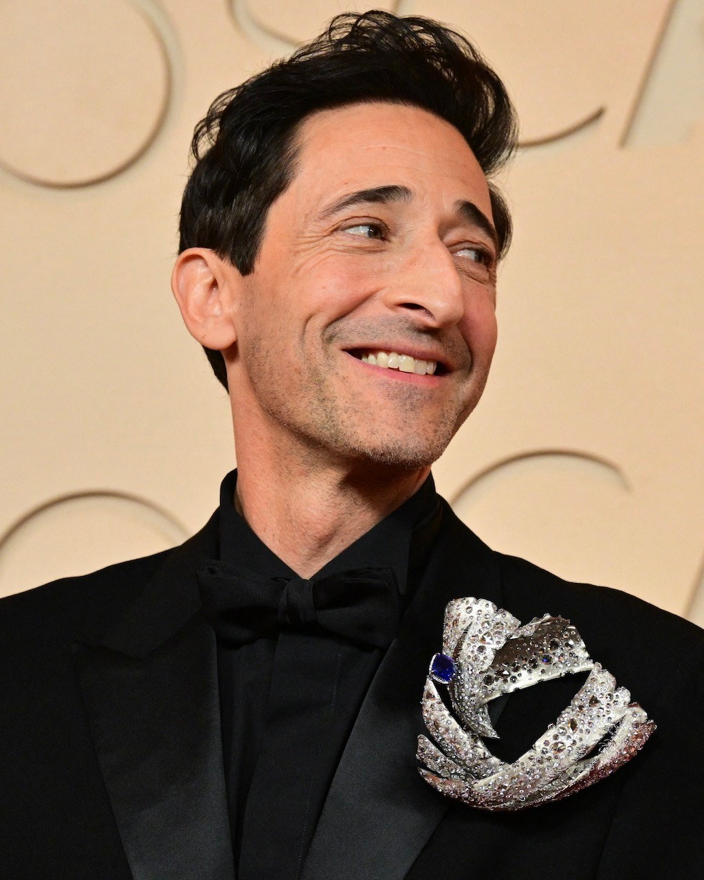 Adrien Brody Wore a Huge Diamond Brooch to the Oscars 2026