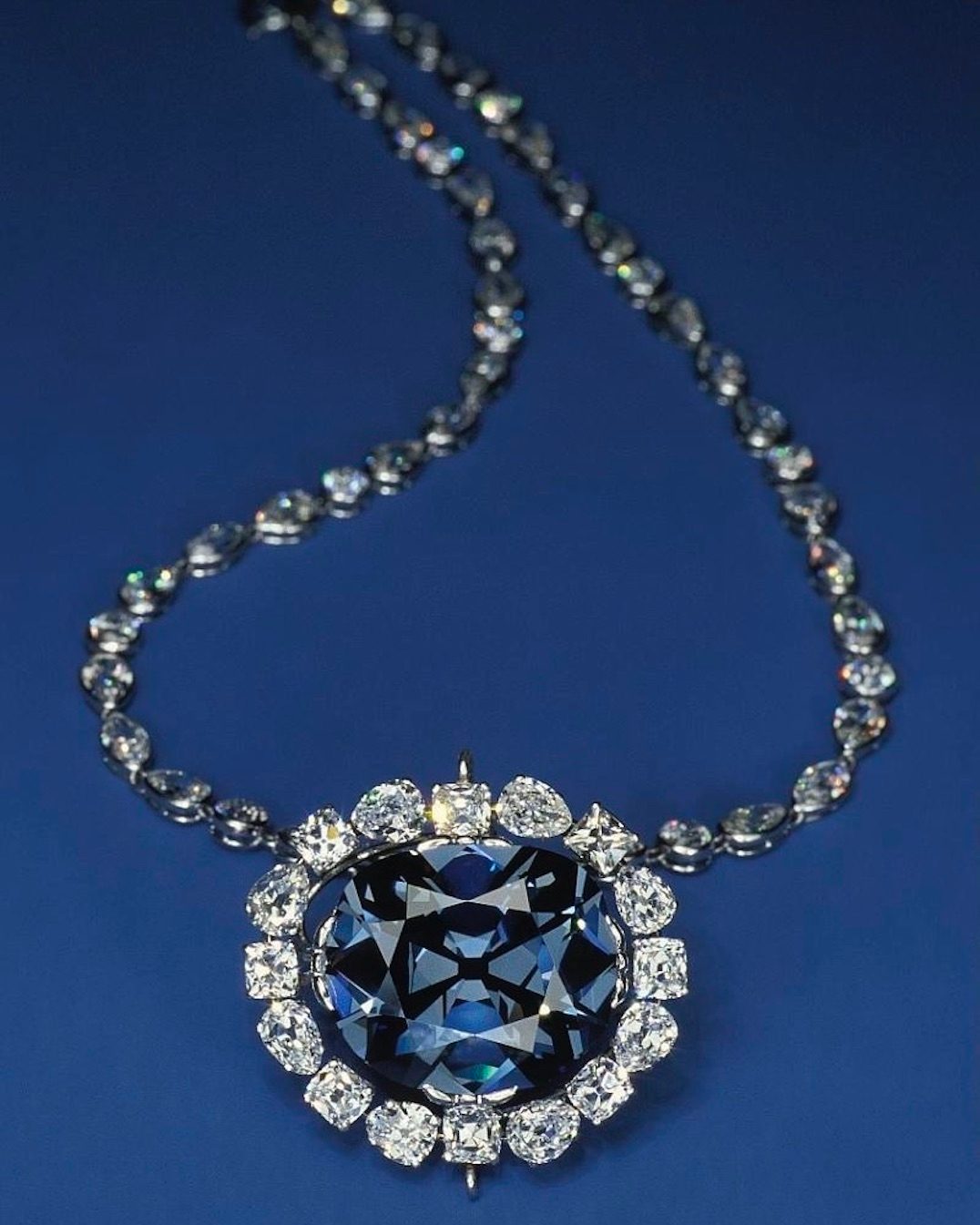 The Hope Diamond (Courtesy of the Smithsonian Institution)