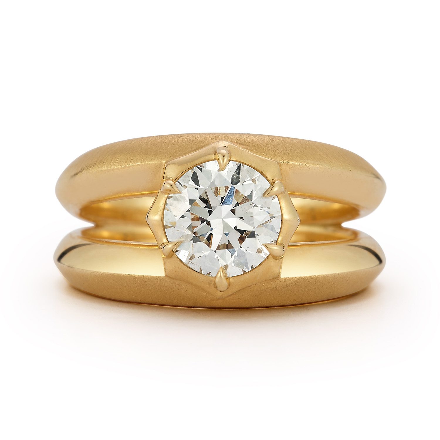 double band engagement rings