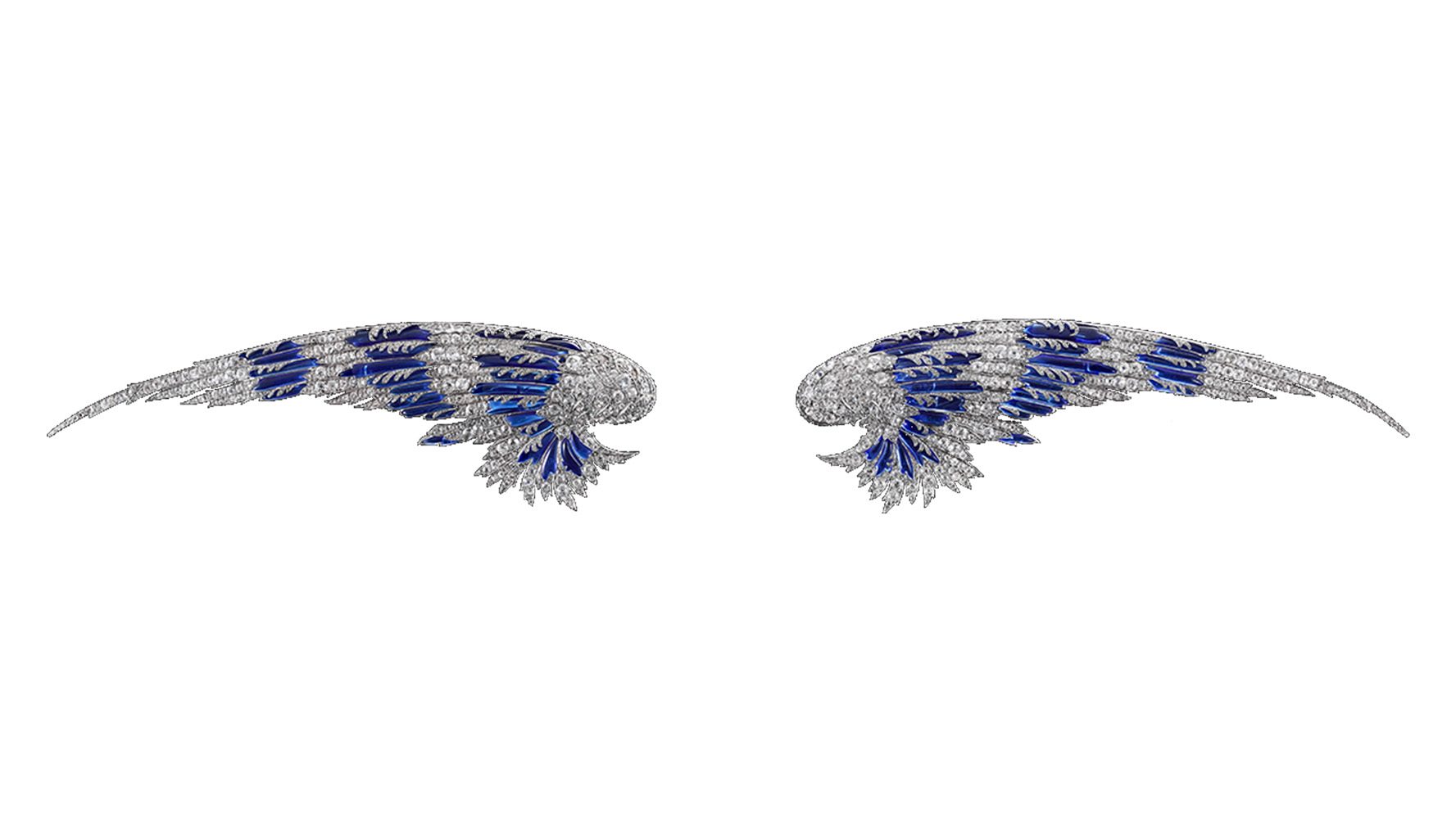 Wings aigrette tiara for Gertrude Payne Whitney (née Vanderbilt) by Joseph Chaumet, 1910, platinum, diamonds and enamel