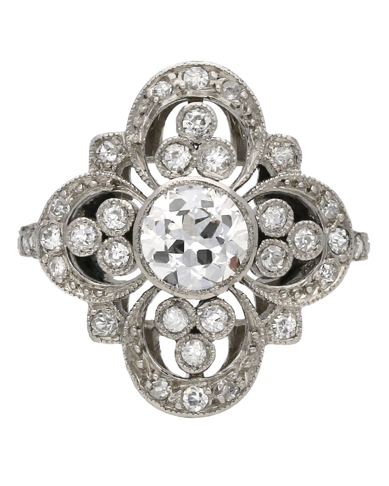 Belle Époque diamond ring, French, circa 1905