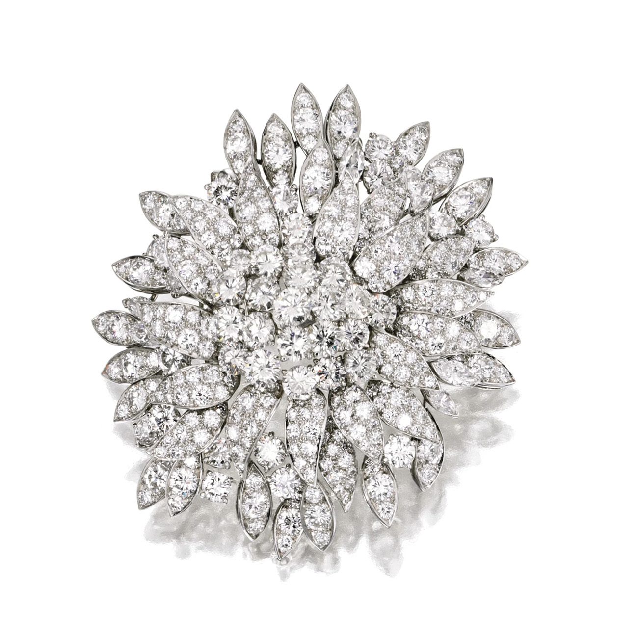 Brooke Astor's Van Cleef & Arpels, New York Diamond Brooch, Circa 1960 (Courtesy of Sotheby's)