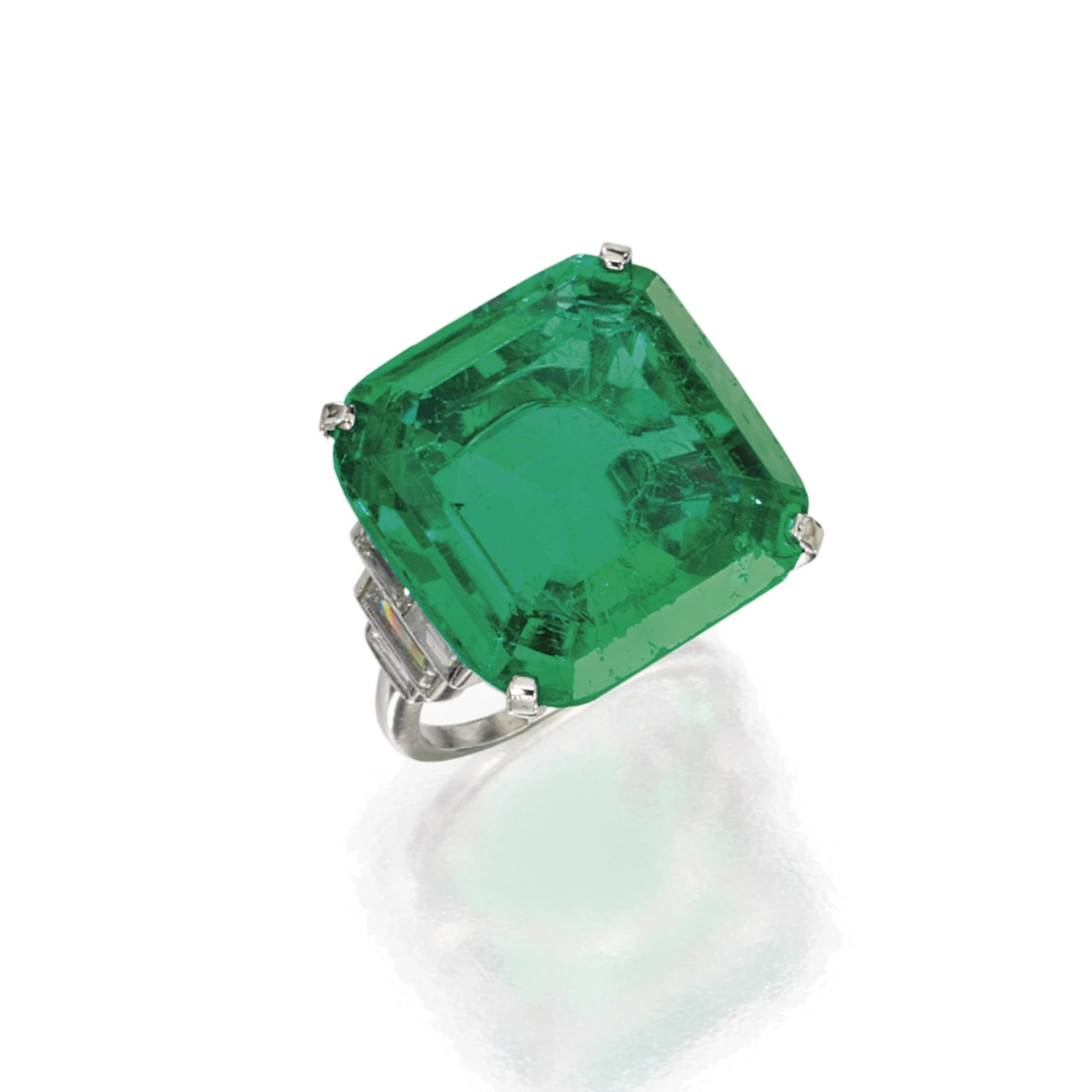 Brooke Astor emerald engagement ring