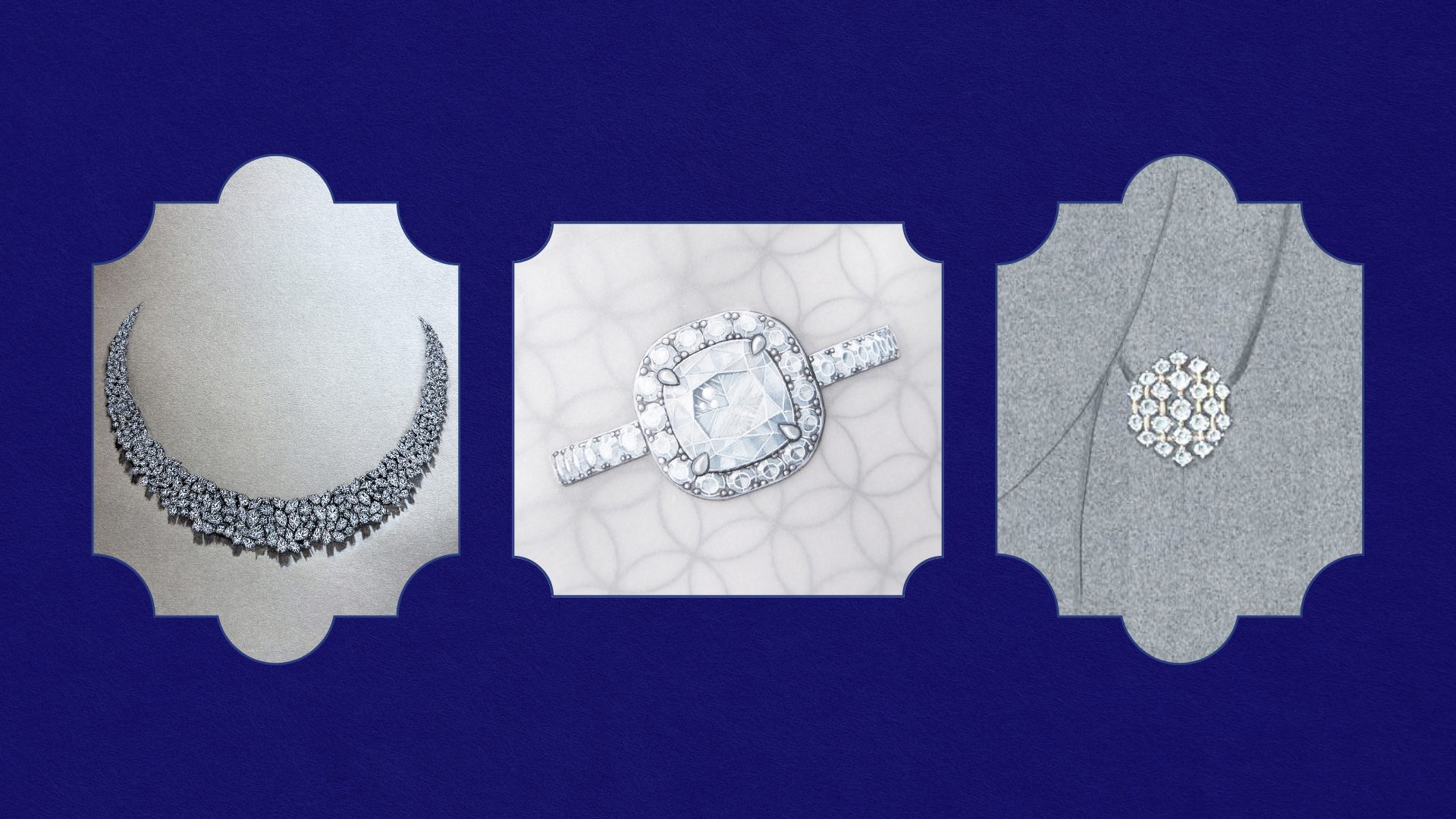 Classic natural diamond jewellery designs