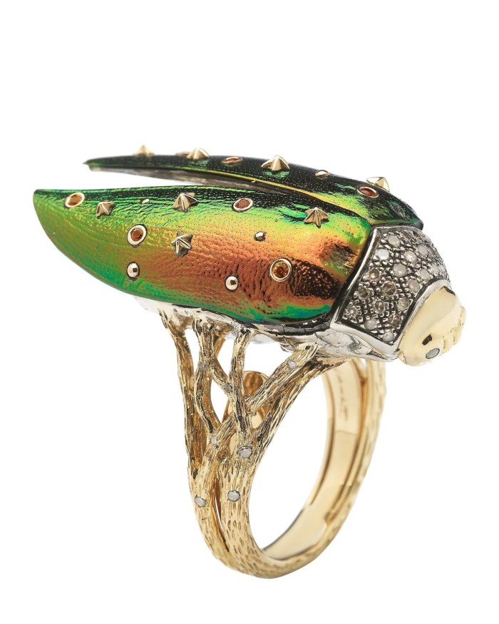Insect Jewelry Bibi Van Der Velden Scarab Fly Ring, $18,150, bibivandervelden.com