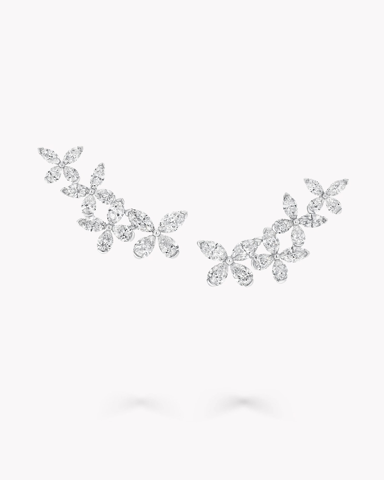 Butterfly Diamond cuff earrings