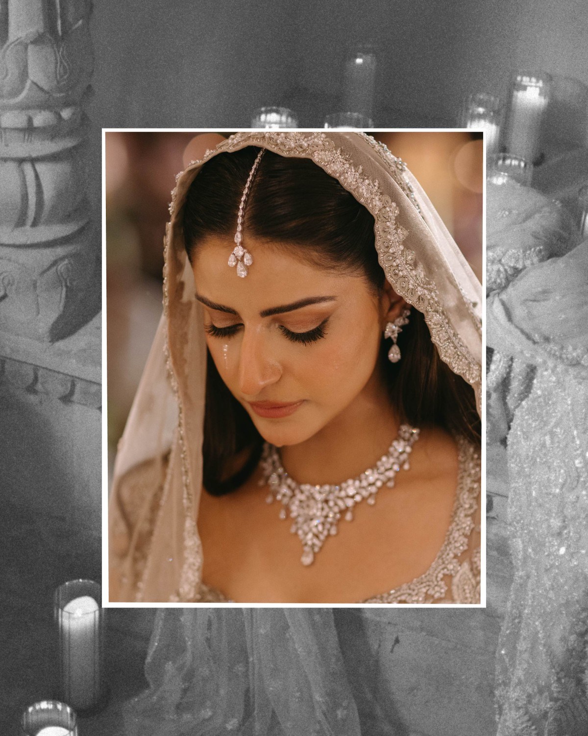 Natural Diamond Necklace for the Bride 