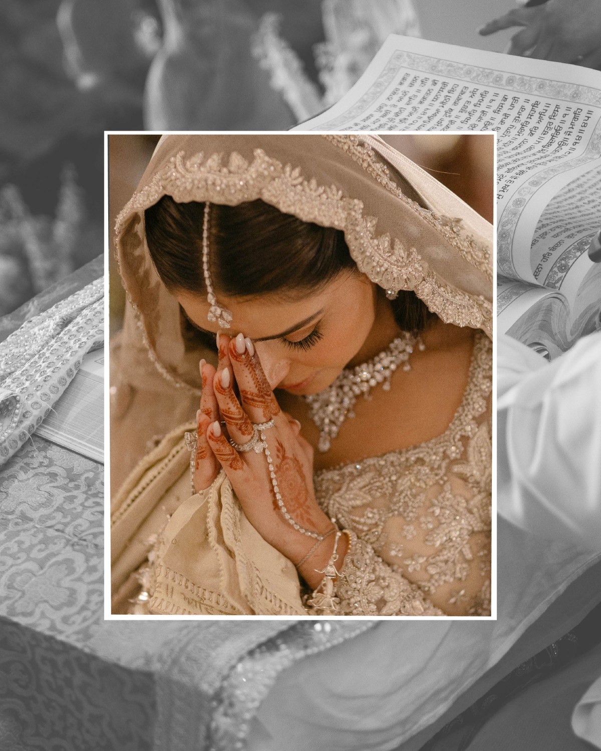 Natural Diamond Hathphool for the Bride