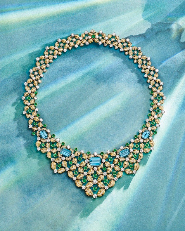 Daisy Necklace from the Tiffany & Co. Blue Book 2026: Hidden Garden collection (Courtesy of Tiffany & Co.)