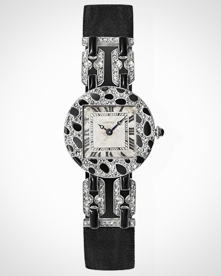 Cartier Panthère wristwatch with panther-spot motif, 1914. (Cartier)
