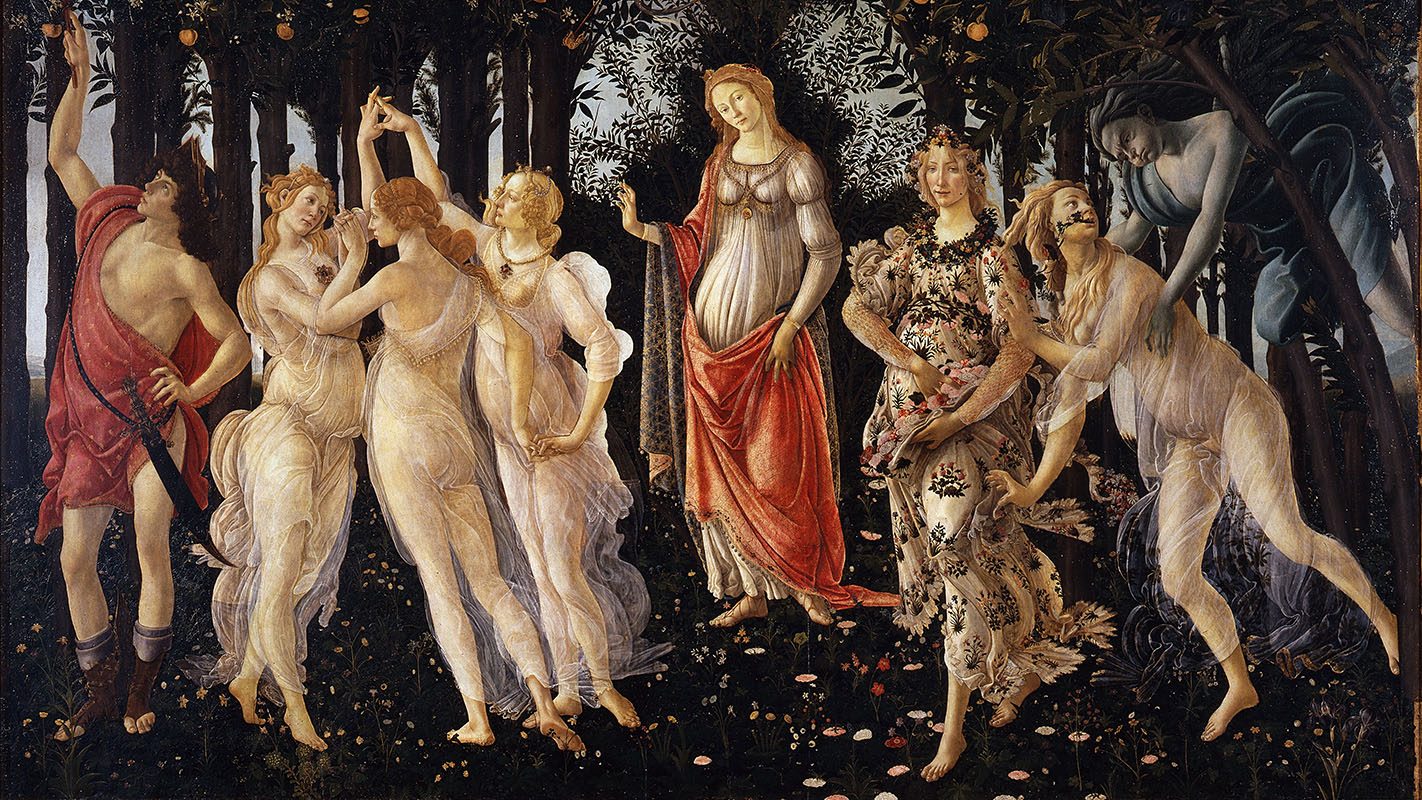 Primavera by Sandro Botticelli, c. 1470s-1480s. (Wikimedia Commons/Public Domain)