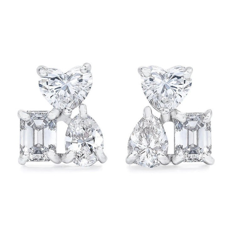 Mindi Mond New York Fancy Cut Cluster Earrings, $5,600, mindimondnewyork.com