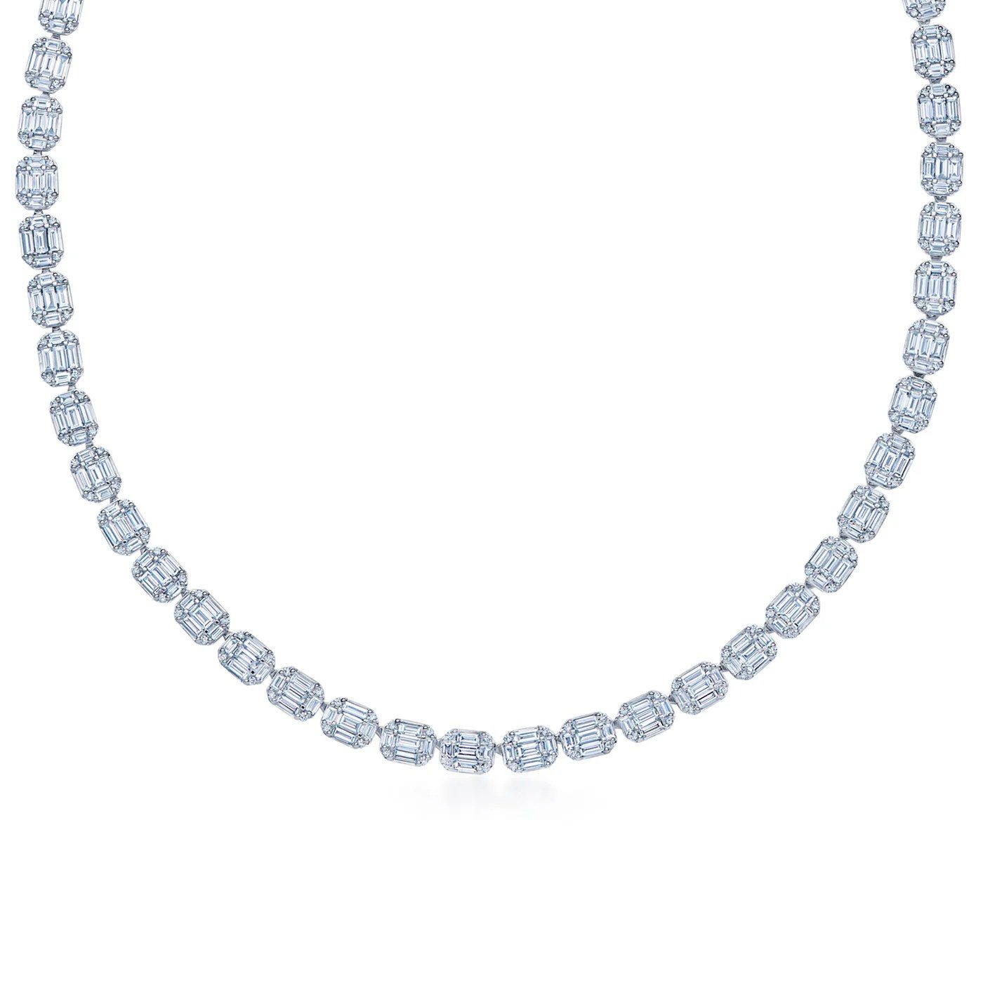 Kwait Diamond Tennis Necklace