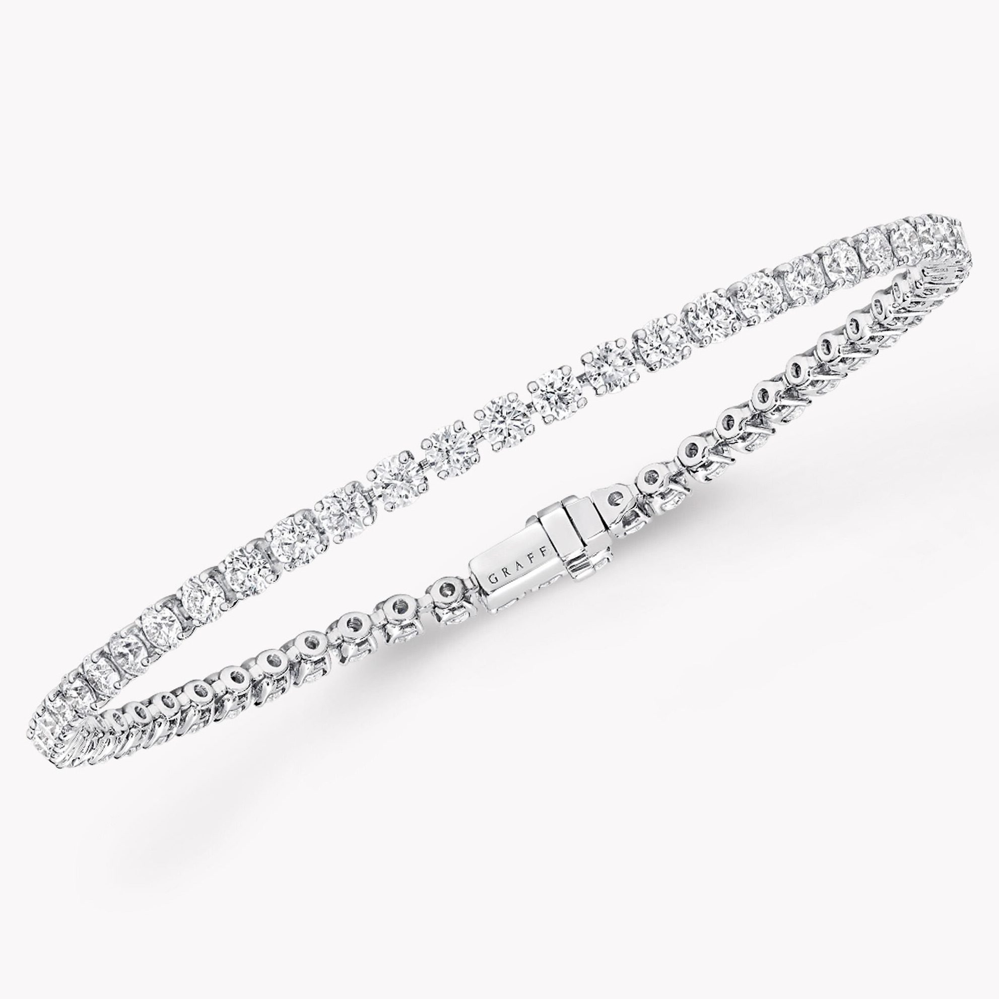 Graff Round Diamond Slim Bracelet, $33,900, graff.com