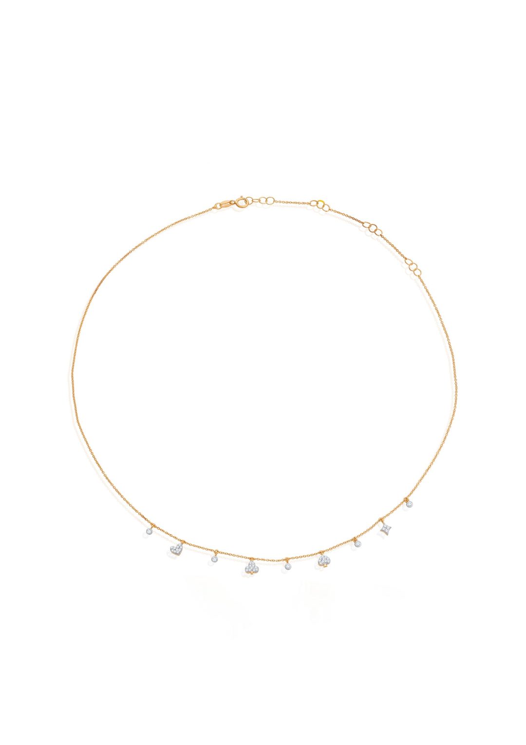 Natural Diamond Charm Necklace