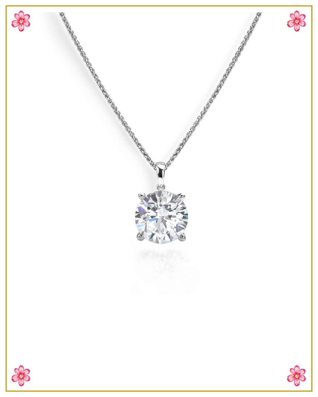 Round Cut Diamond Pendant