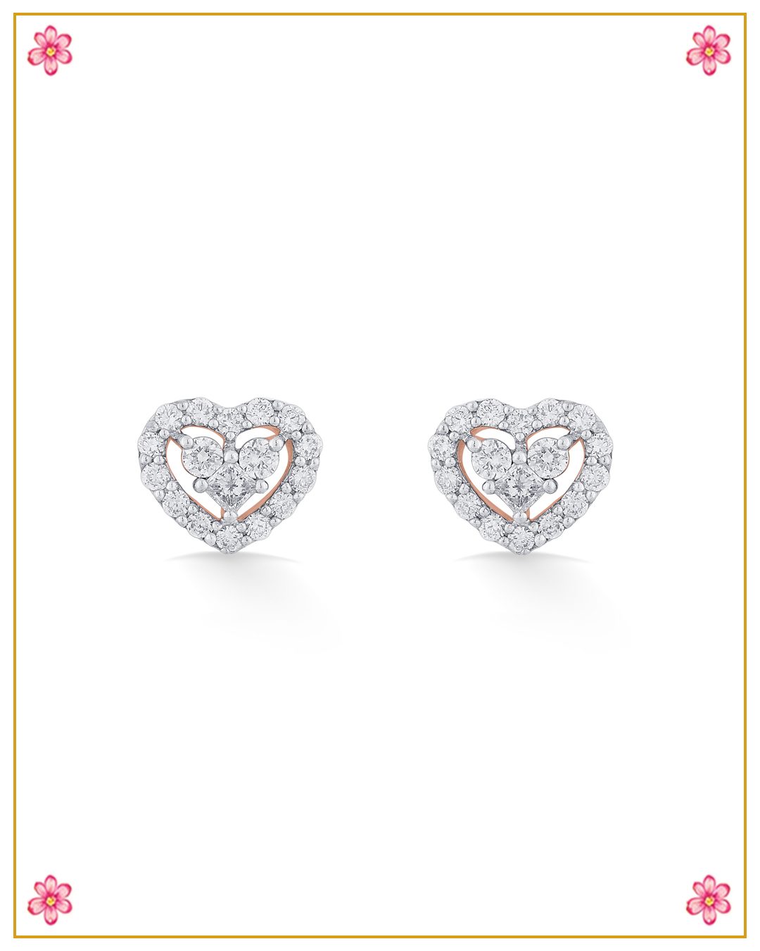 Heart Shape Diamond studs