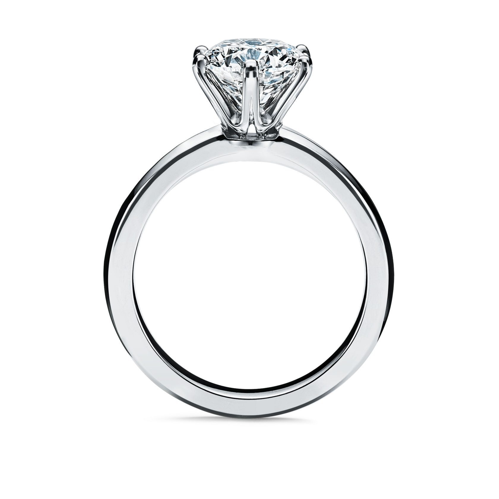 The Tiffany® Setting Engagement Ring in Platinum solitaire ring setting