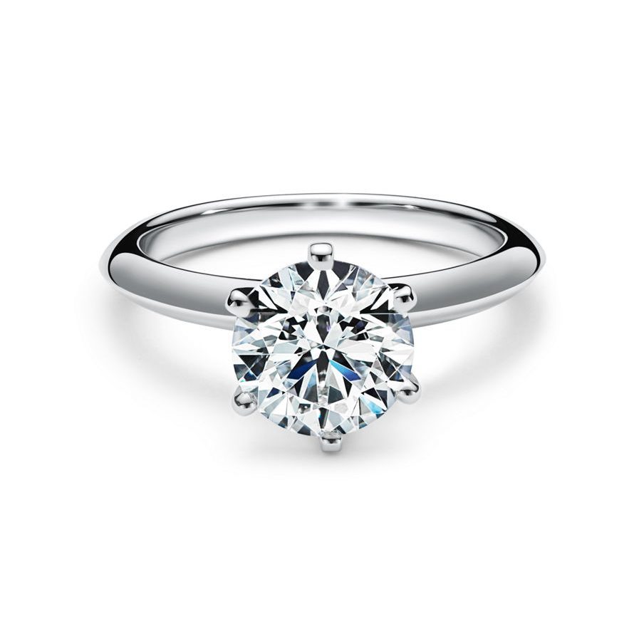The Tiffany® Setting Engagement Ring in Platinum solitaire ring setting