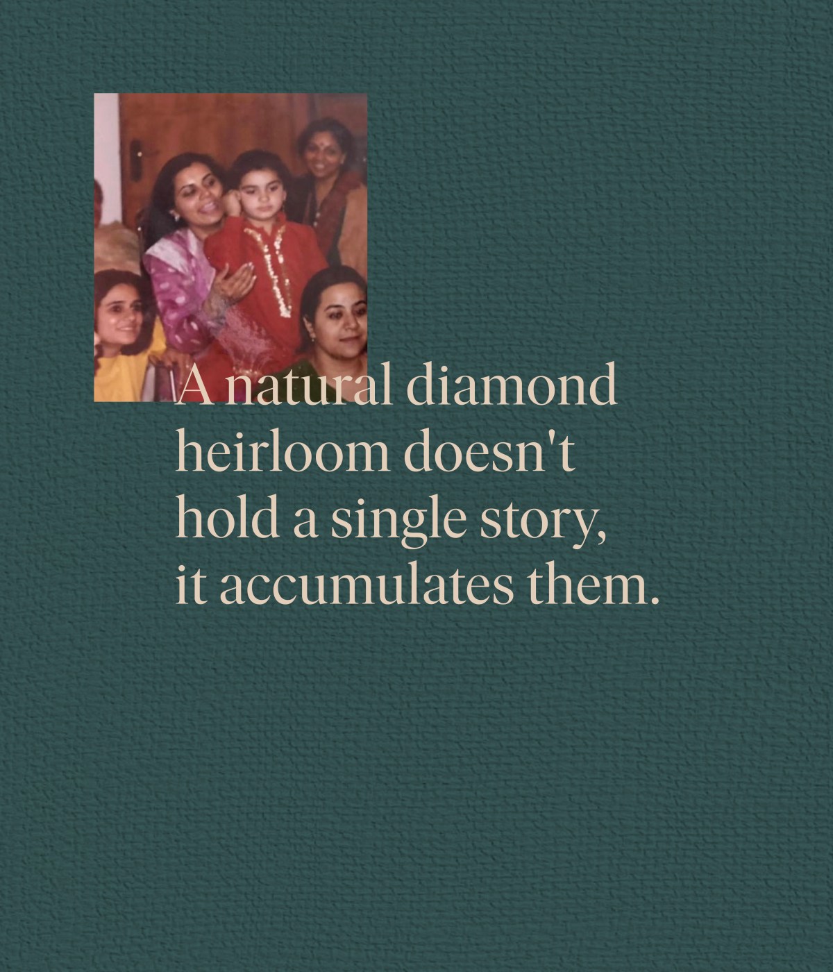 Natural diamond heirloom story