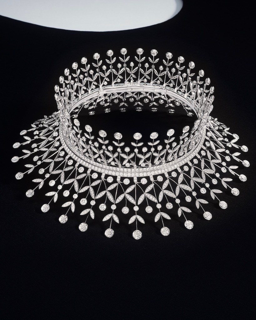 The Boucheron Col necklace, from Histoire de Style, The Power of Couture High Jewelry Collection. (Courtesy of Boucheron)