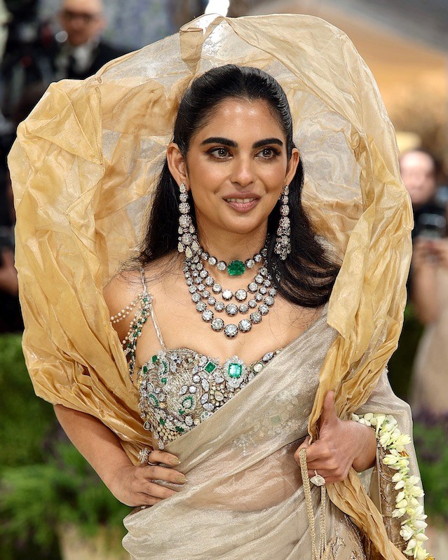 Isha M. Ambani Wore Lorraine Schwartz and Her Family's Heirloom Jewelry to the Met Gala 2026
