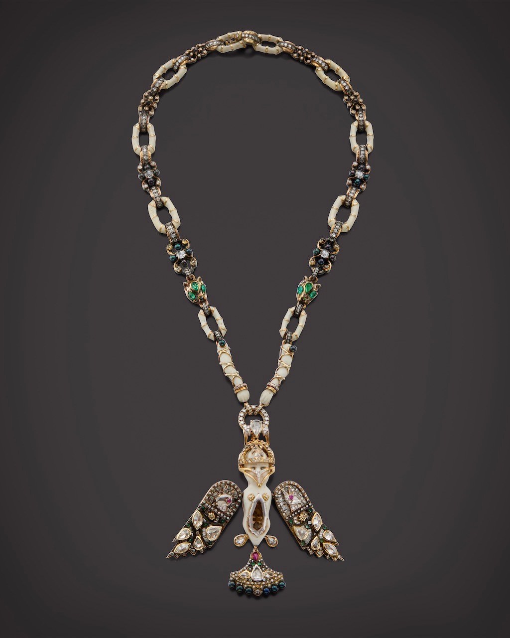 The Castro NYC Antique Bisque Doll Necklace