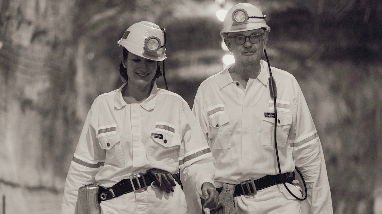 Michael Wainwright, Chairman of Boodles, with his wife Annie, visiting the Cullinan Diamond Mine. (Courtesy of Boodles)