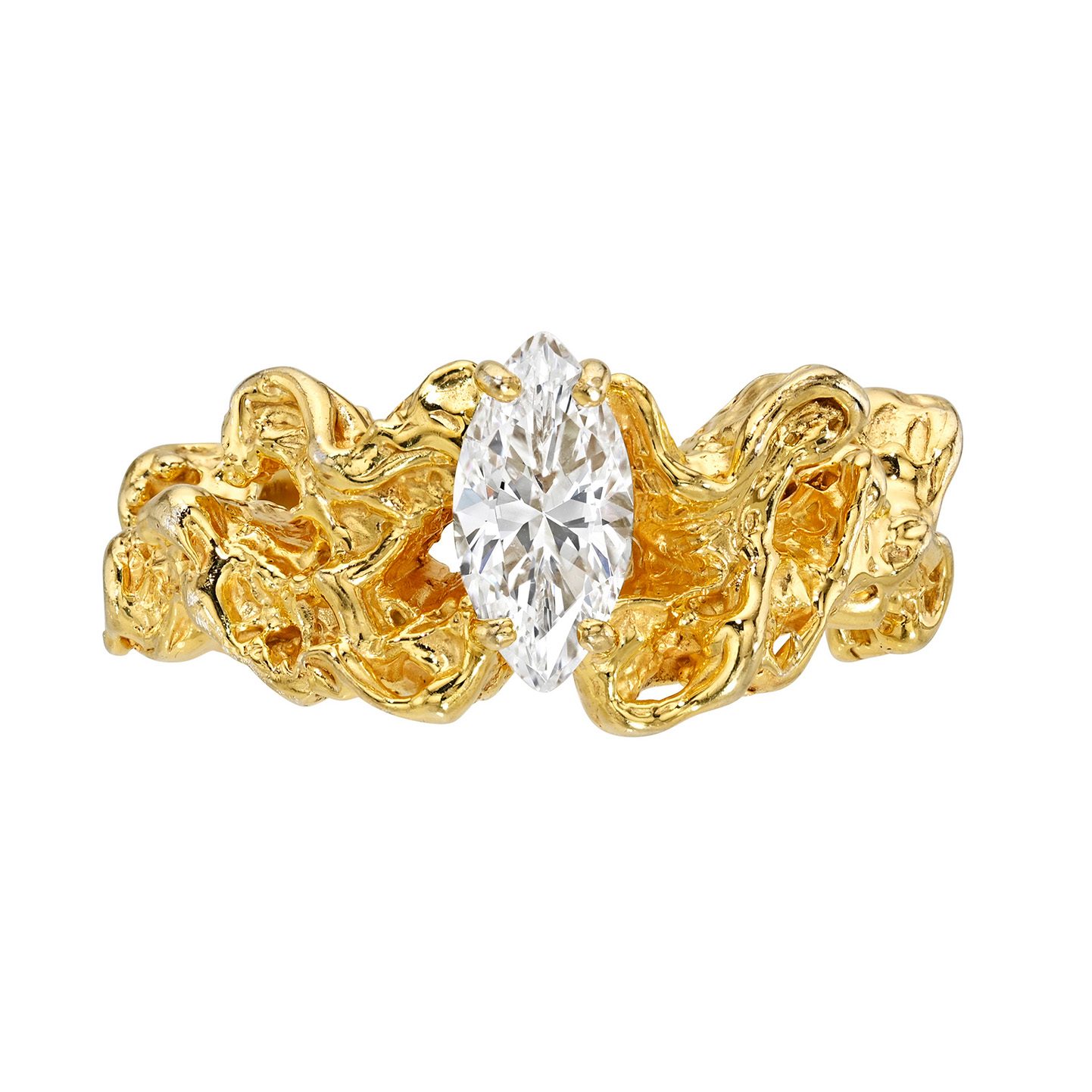 rough gold rings