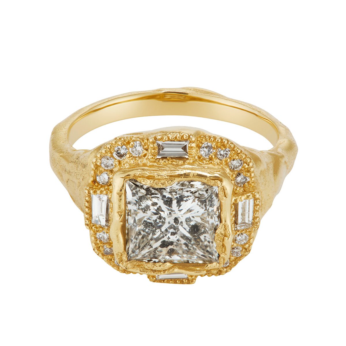 rough gold rings