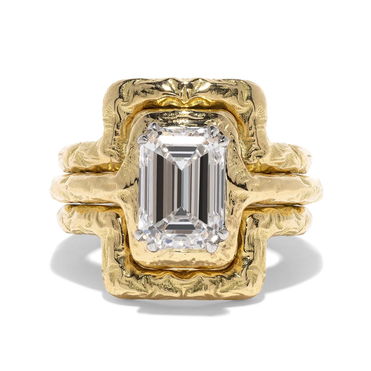 rough gold rings
