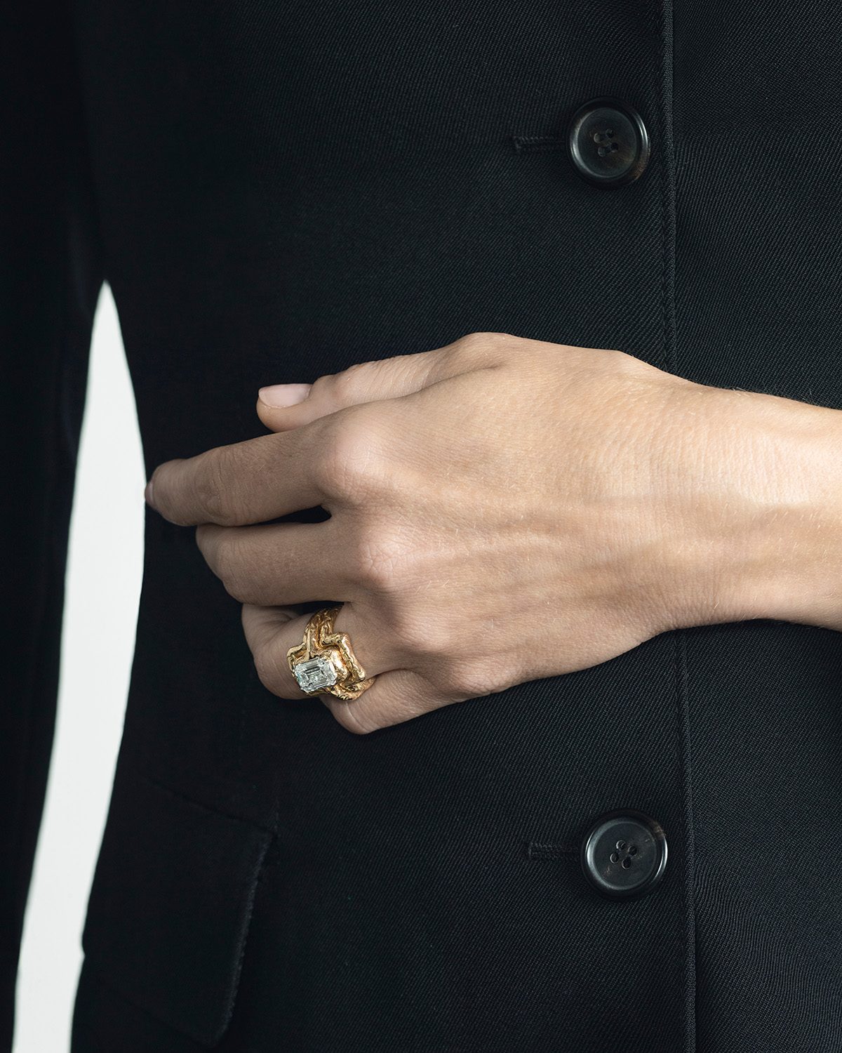 rough gold rings