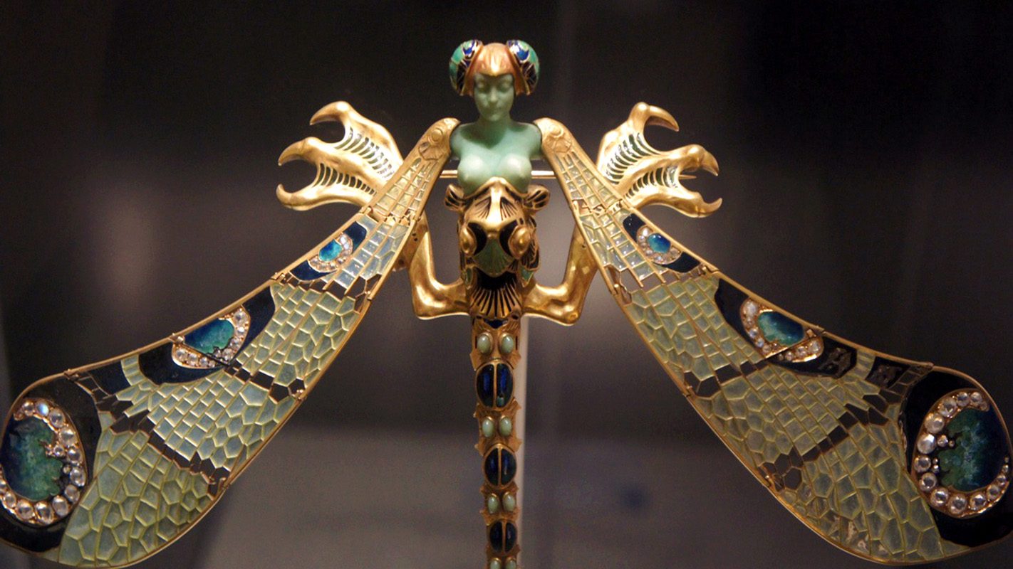  René Lalique Plique-à-jour Dragonfly