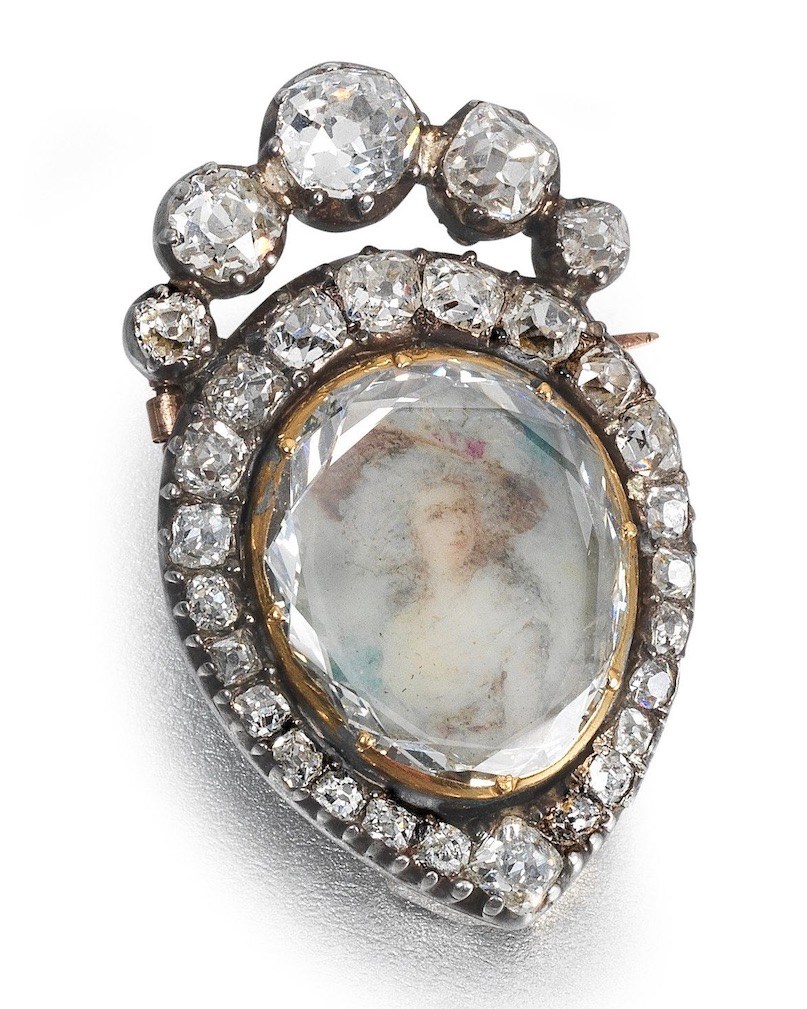 Portrait Jewelry: Duchess of Devonshire Portrait Diamond from the 19th Century