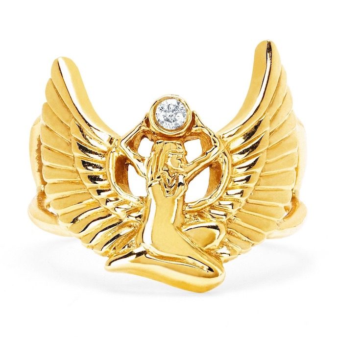 Logan Hollowell Sacred Egyptian Goddess of Magic Diamond Ring, $4,750, loganhollowell.com