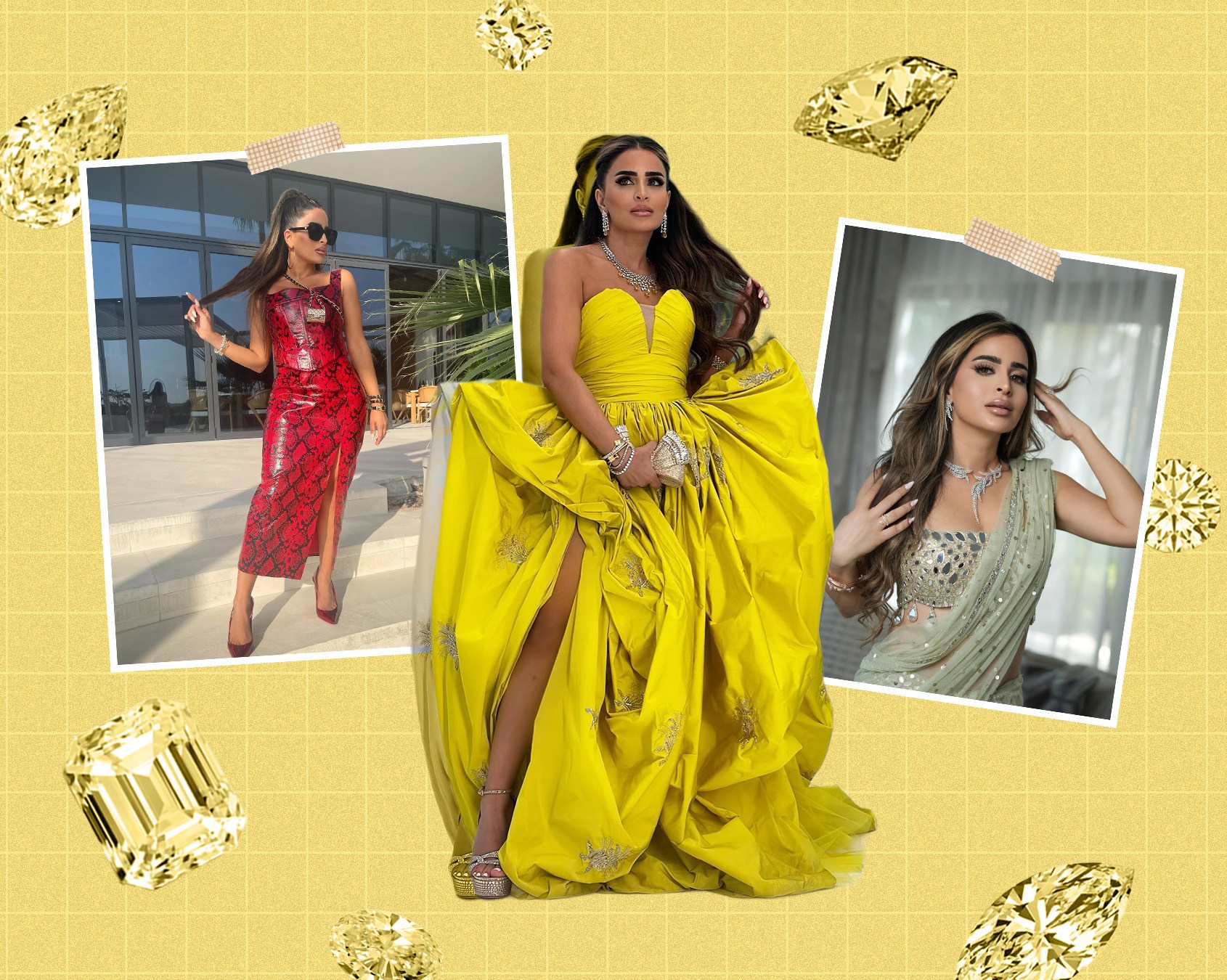 Safa Siddiqui with natural diamond jewellery