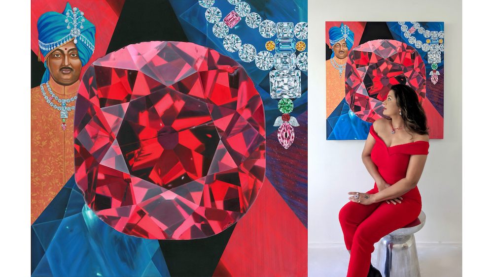 Winston Red Diamond Painting