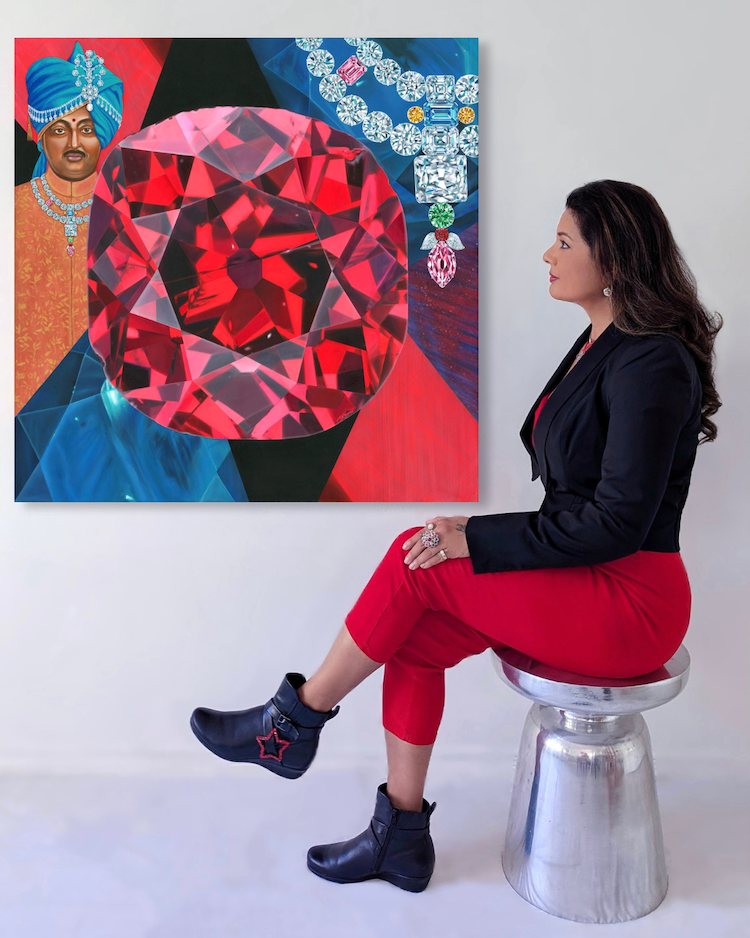 Winston Red Diamond Painting