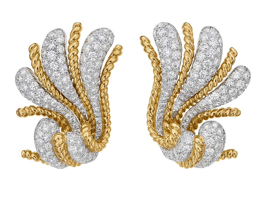 Babe Paley's "Fan" earrings by Verdura. (Courtesy of Christie's Auction House)