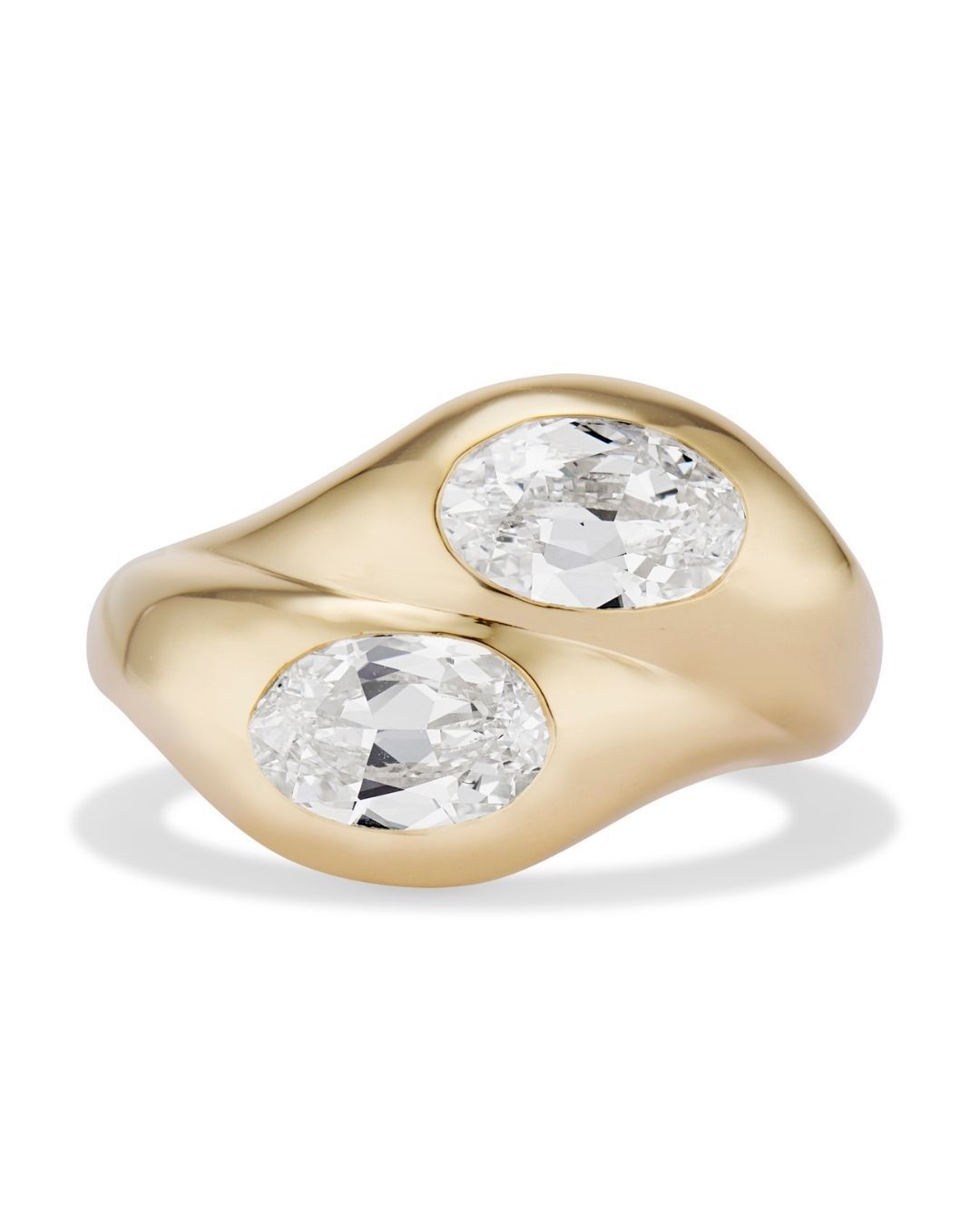 Ashley Zhang Toi Et Moi Oval Diamond Bubble Engagement Ring