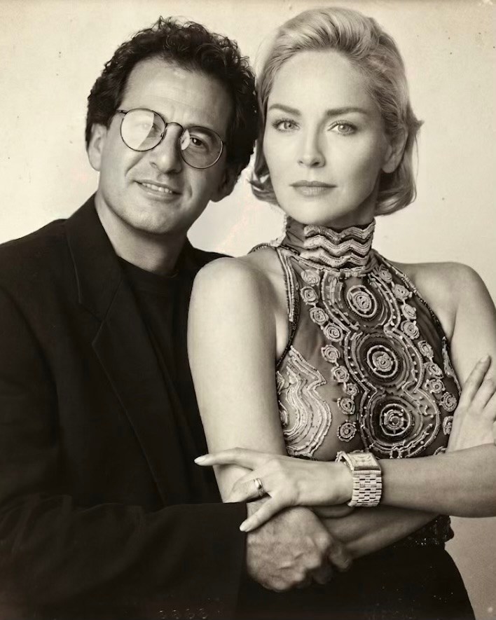 Martin Katz and Sharon Stone (Courtesy of Martin Katz)