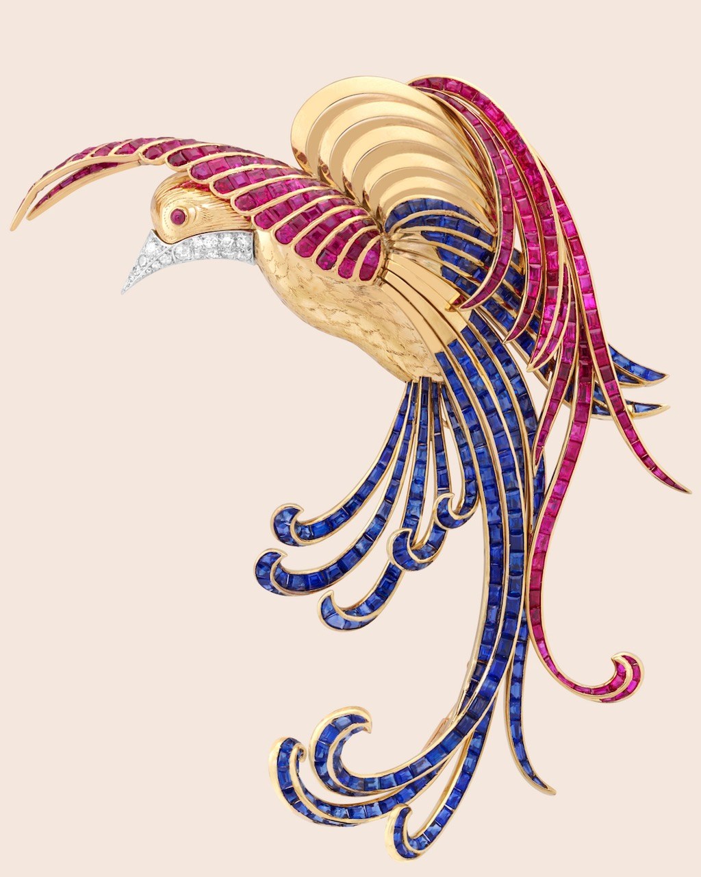 Bird Jewelry 1942 Van Cleef & Arpels Bird of Paradise Clip