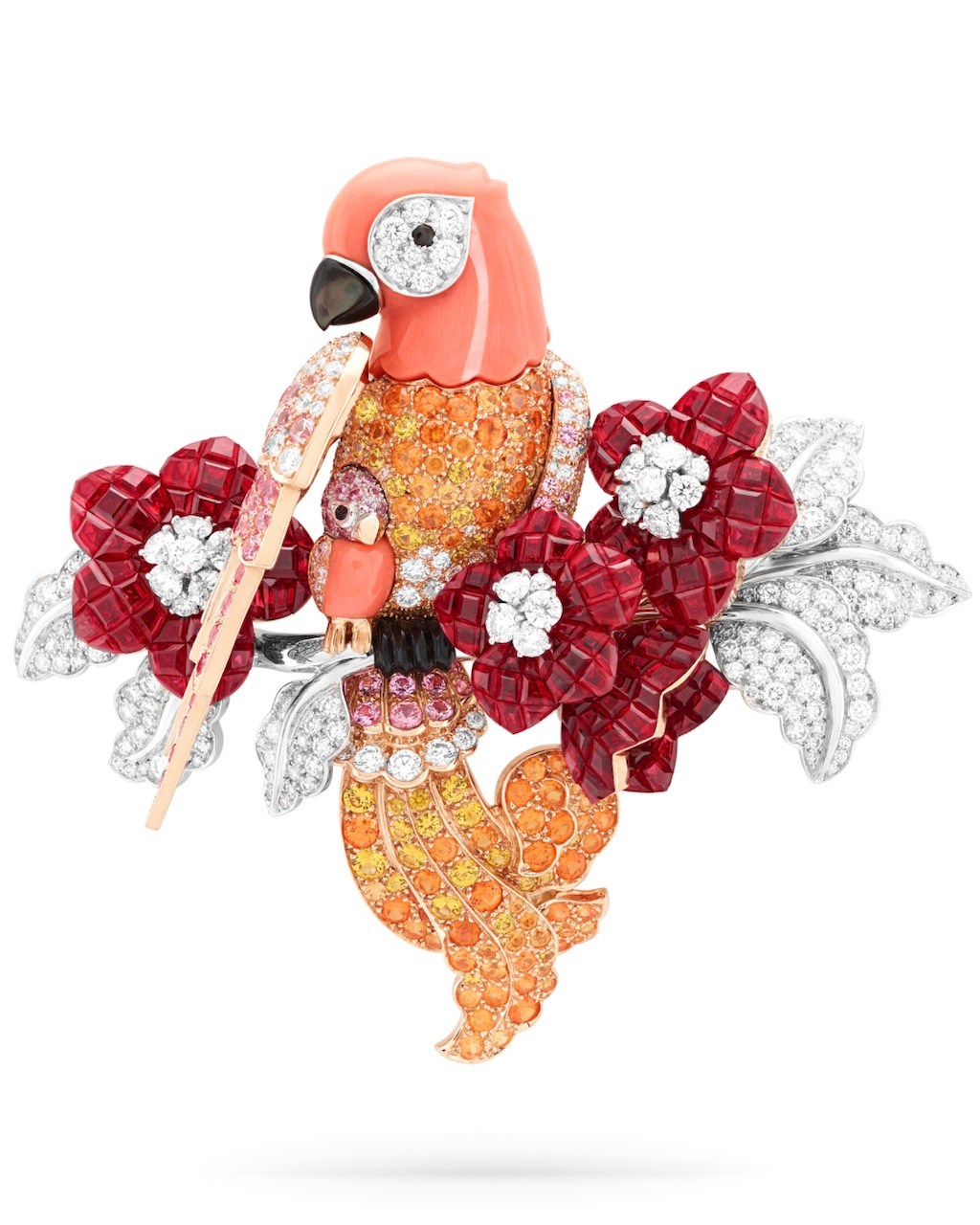 Bird Jewelry Van Cleef & Arpels Le Secret High Jewelry Bird Brooch (Courtesy of Van Cleef & Arpels)